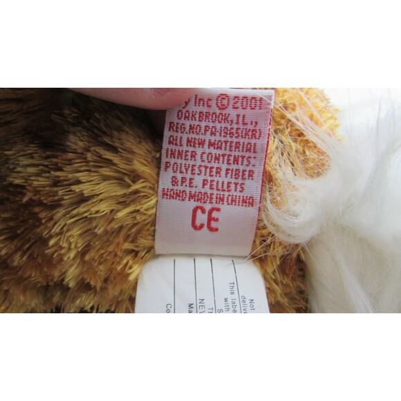 TY Beanie Buddies Plush Horse 13" Soft Shimmery Golden Brown Trotter Pony 2001 - Picture 7 of 8